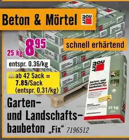 Hornbach Garten- und landschaftsbaubeton „fix“ Angebot
