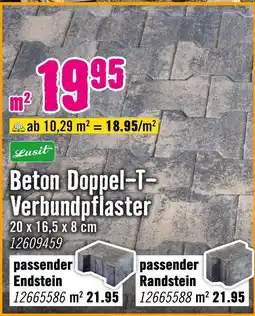 Hornbach Lusit beton doppel-t-verbundpflaster Angebot