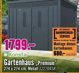 Hornbach Konsta gartenhaus „premium“ Angebot