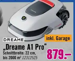 Hornbach Dreame mähroboter a1 pro Angebot