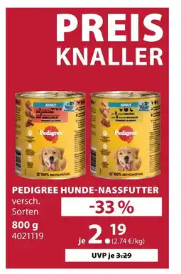 Dehner Pedigree hunde-nassfutter Angebot