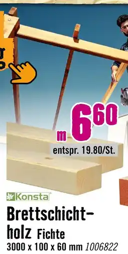 Hornbach Konsta brettschichtholz fichte Angebot