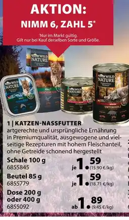 Dehner Wild nature katzen-nassfutter Angebot