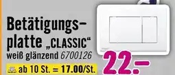Hornbach Betätigungsplatte „classic“ Angebot