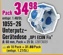 Hornbach Kaiser unterputz-gerätedose up1 econ fix Angebot