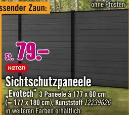 Hornbach Keter sichtschutzpaneele „evotech“ Angebot