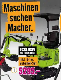Hornbach Zipper minibagger komplett-set „mbgs660“ Angebot