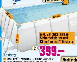 Hornbach Bestway steel pro framepool family Angebot