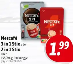 Nah & Frisch Nescafé 3 in 1 Stix oder 2 in 1 Stix Angebot