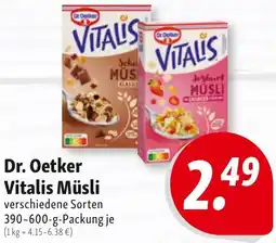 Nah & Frisch Dr. Oetker Vitalis Müsli Angebot