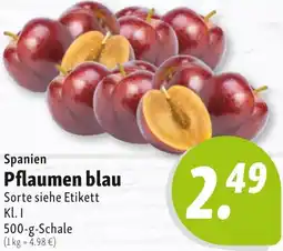 Nah & Frisch Spanien Pflaumen blau Angebot
