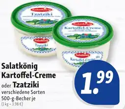 Nah & Frisch Salatkönig Kartoffel-Creme oder Tzatziki Angebot