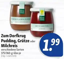 Nah & Frisch Zum Dorfkrug Pudding, Grütze oder Milchreis Angebot