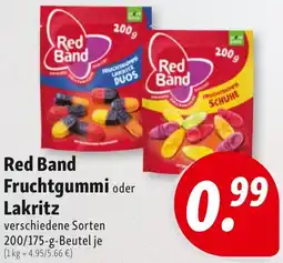 Nah & Frisch Red Band Fruchtgummi oder Lakritz Angebot
