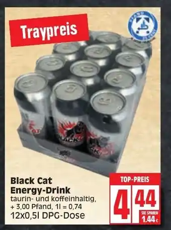 Edeka Black Cat Energy Drink 12x0,5L Angebot