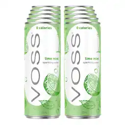 Netto Marken-Discount Voss Sparkling Water Lime & Mint 0,33 Liter Dose, 10er Pack Angebot