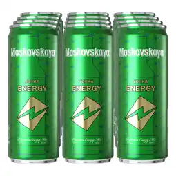 Netto Marken-Discount Moskovskaya Energy Vodka & Energy Dose 10 % vol 0,33 Liter, 12er Pack Angebot