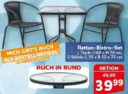 CENTERSHOP Rattan-Bistro-Set Angebot