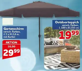 CENTERSHOP Gartenschirm Angebot