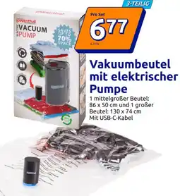 Action Vakuumbeutel mit elektrischer Pumpe Angebot