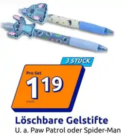 Action Löschbare Gelstifte Angebot
