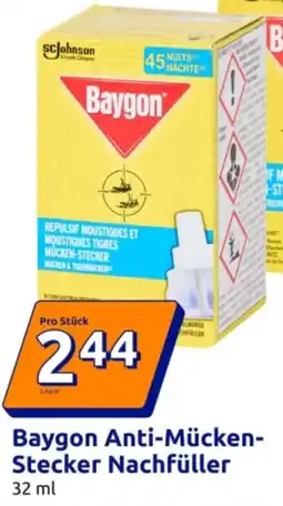Action Baygon Anti-Mücken Stecker Nachfüller Angebot