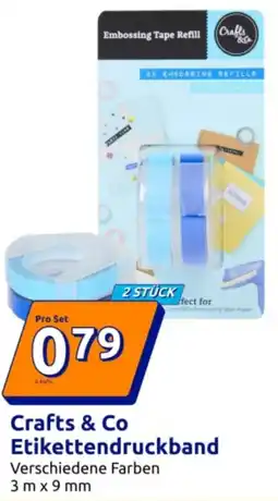 Action Crafts & Co Etikettendruckband Angebot