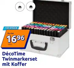 Action DécoTime Twinmarkerset mit Koffer Angebot