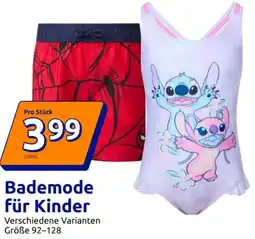 Action Bademode für Kinder Angebot