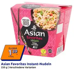Action Asian Favorites Instant-Nudeln Angebot