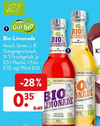 Aldi Süd Gut Bio Limonade 0,5L Angebot