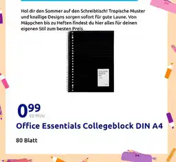 Action Office essentials collegeblock din a4 Angebot