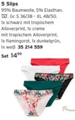 Tchibo 5 Slips Angebot