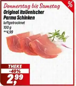Simmel Original italienischer Parma Schinken Angebot