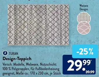 Aldi Süd Tukan Design Teppich Angebot