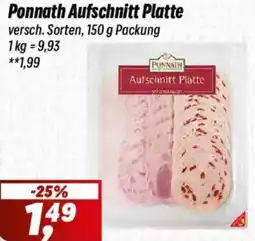 Simmel Ponnath Aufschnitt Platte Angebot
