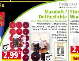 Norma Bella Casa Maxiduft-/Duftteelichte Angebot