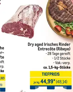METRO Dry aged Irisches Rinder Entrecôte (Ribeye) Angebot