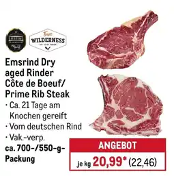 METRO Emsrind Dry aged Rinder Côte de Boeuf/ Prime Rib Steak Angebot