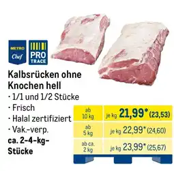 METRO Kalbsrücken ohne Knochen hell Angebot