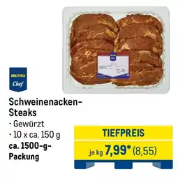 METRO METRO Chef Schweinenacken- Steaks Angebot