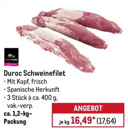 METRO MASIATERO Duroc Schweinefilet Angebot