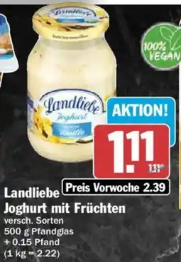 AEZ Landliebe Joghurt mit Früchten Angebot