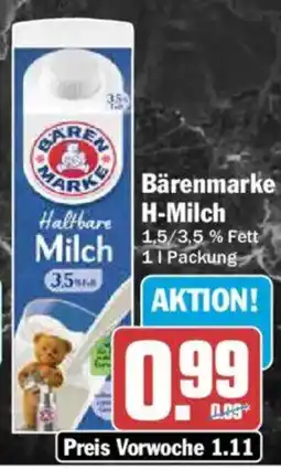 AEZ Bärenmarke H-Milch Angebot