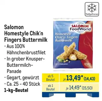 METRO Salomon Homestyle Chik'n Fingers Buttermilk Angebot