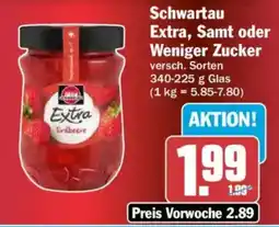 AEZ Schwartau Extra, Samt oder Weniger Zucker Angebot