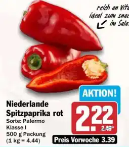 AEZ Niederlande Spitzpaprika rot Angebot
