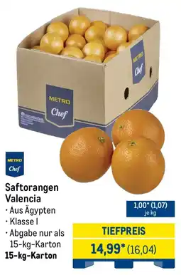 METRO METRO Chef Saftorangen Valencia Angebot