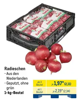 METRO Radieschen Angebot