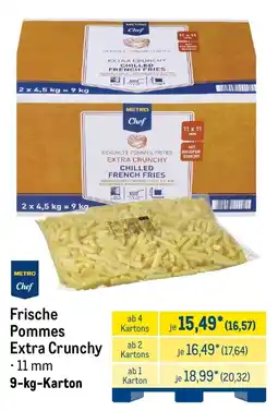 METRO METRO Chef Frische Pommes Extra Crunchy Angebot